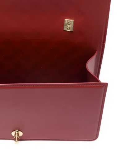 Marc Ellis Square Tote Bag In Burgundy