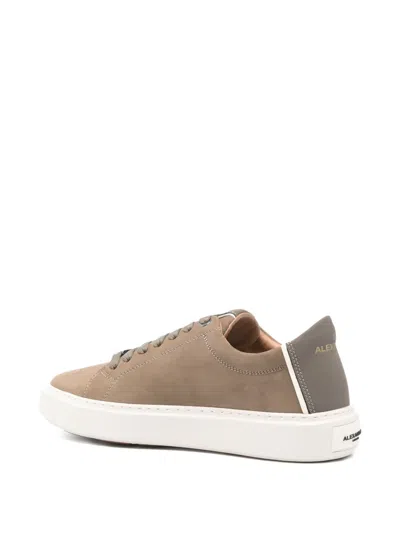 Alexander Smith Lace-up Leather Sneakers In Brown