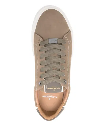 Alexander Smith Lace-up Leather Sneakers In Brown