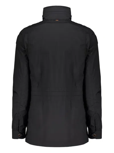 Parajumpers Lightweight Jacket With Collar And Pockets In Black