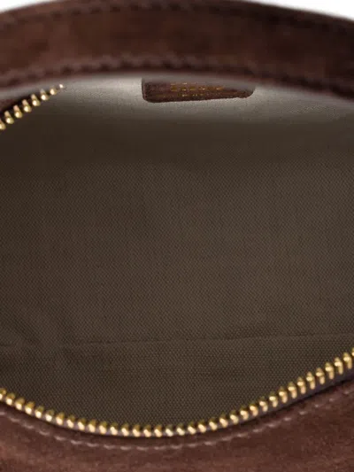 Miu Miu Suede Mini Bag In Brown