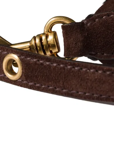 Miu Miu Suede Mini Bag In Brown