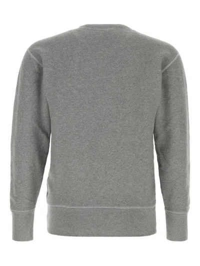 A.p.c. Grey Printed Sweatshirt In Gray