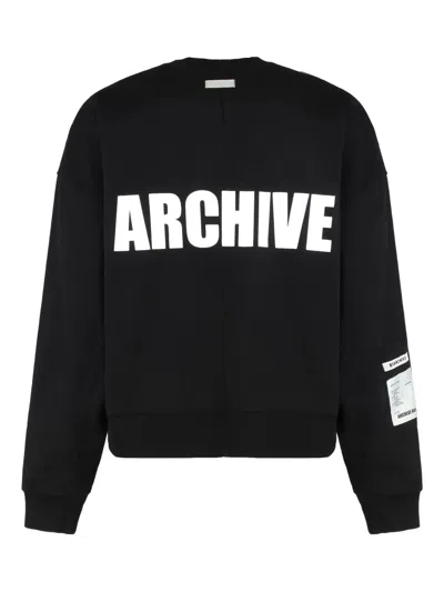 B1archive Crew-neck Sweatshirt In Black