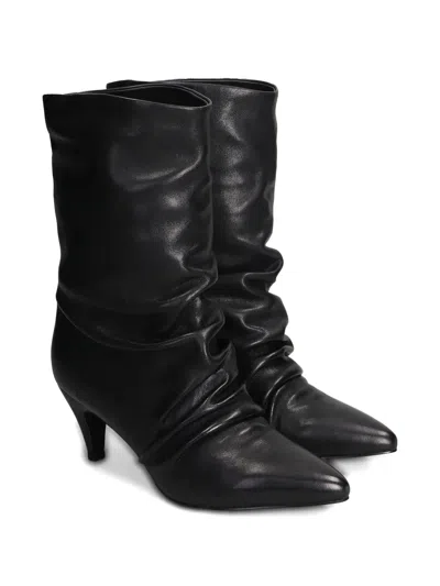 Gold & Rouge Laika High Heels Ankle Boots In Black