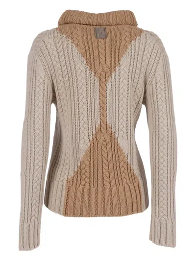 Lorena Antoniazzi Knit Turtleneck In Brown