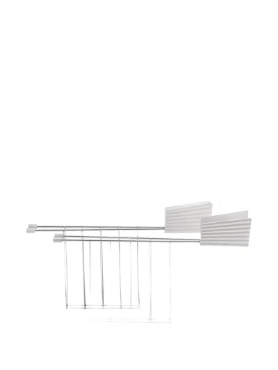 Alessi Plissé Toaster Racks (set Of Two) In White