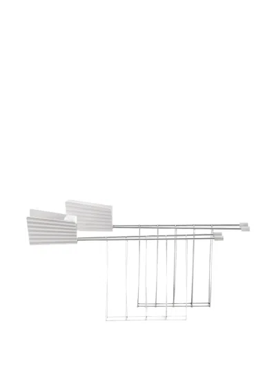 Alessi Plissé Toaster Racks (set Of Two) In White