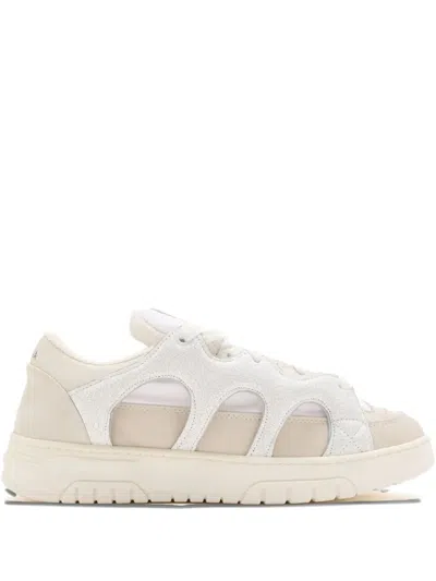 Paura Cut-out Sneakers In White