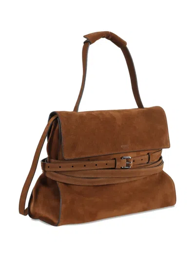 Moschino Versatile Shoulder Bag Adjustable Strap In Brown