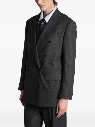 Tagliatore J-loreley19b Blazer In Grey Viscose In Gray