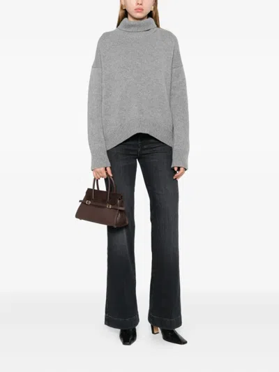 Seven Modern Dojo Flared Denim Jeans In Black