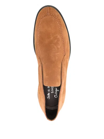 Ortigni Suede Loafers In Brown