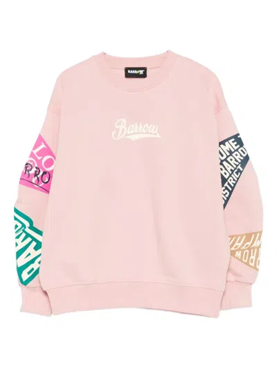 Barrow Angel Sweatshirt In Pink