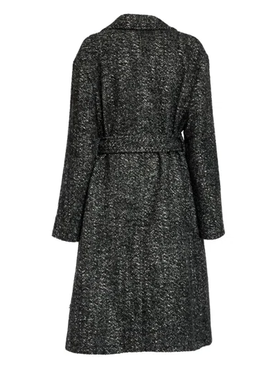 Department Five Double-breasted Moses Trench Coat In Black