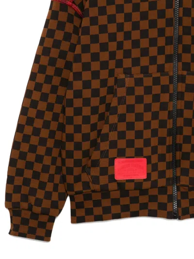 Sprayground Kid Take Over The Throne Hoodie In Brown