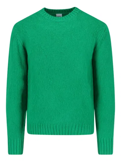Aspesi "classic" Round Neck Sweater In Green