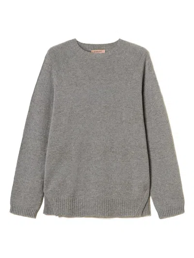 Twinset Sweaters Blacks And Greys In Gray