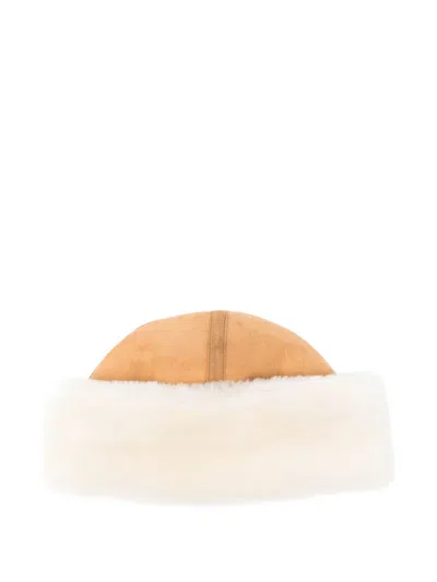 Totême Shearling Hat In Brown