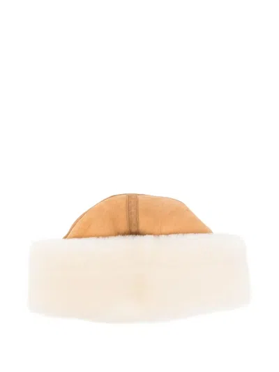 Totême Shearling Hat In Brown