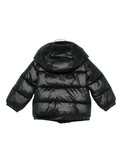 Moschino Hooded Padded Jacket In Black
