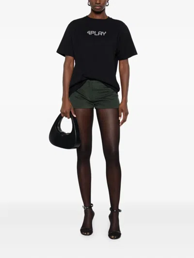 Coperni 4 Play Baby Tee In Black