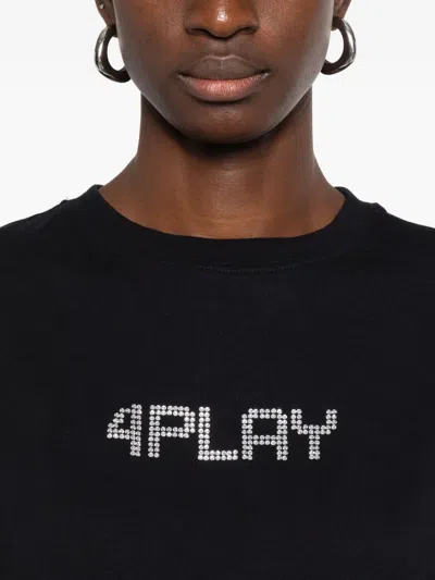 Coperni 4 Play Baby Tee In Black