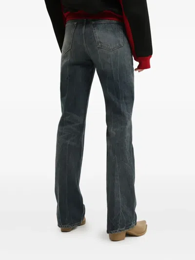 1989 Studio Gucci Multicolor Leather And Fabric Multicolor Sneakers In Blue