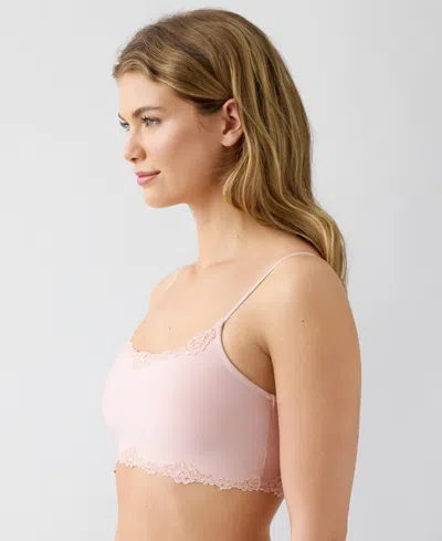 B.tempt'd Women's Moderate Coverage Pull-on Lace Bralette In Pink