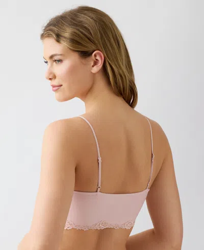 B.tempt'd Women's Moderate Coverage Pull-on Lace Bralette In Pink