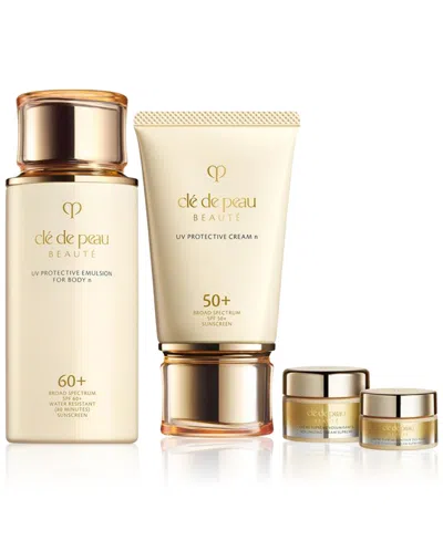 Clé De Peau Beauté Cle De Peau Beaute Uv Care Essentials Collection Set In Nude
