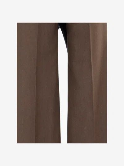 Ql2 Melody Wide-leg Pants In Brown