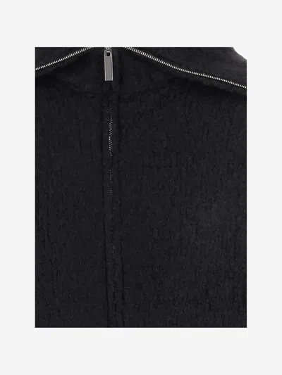 Sa Su Phi Teddy Jacket In Cashmere Blend In Black