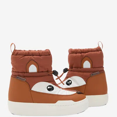 Moon Boot Jr Park Mid Animal Boots In Brown