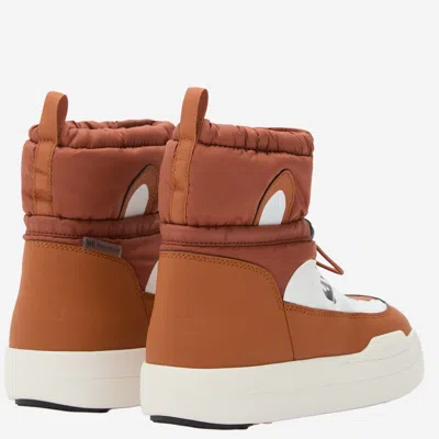 Moon Boot Jr Park Mid Animal Boots In Brown