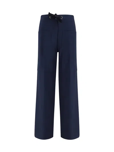 Forte Forte Cotton Bull Trousers In Blue