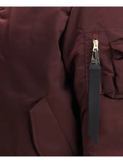Alpha Industries Down Jackets In Burgundy