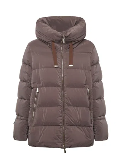 Moorer Gadia-os Down Jacket In Brown