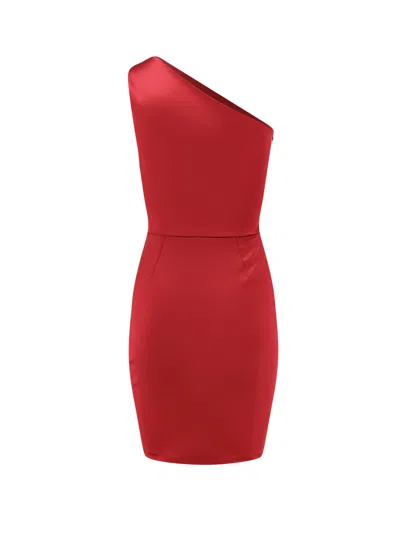 La Petit Robe Di Chiara Boni Zenax Short Satin Dress In Red