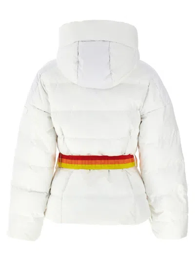 Goldbergh Bufera Belted Ski Jacket In White
