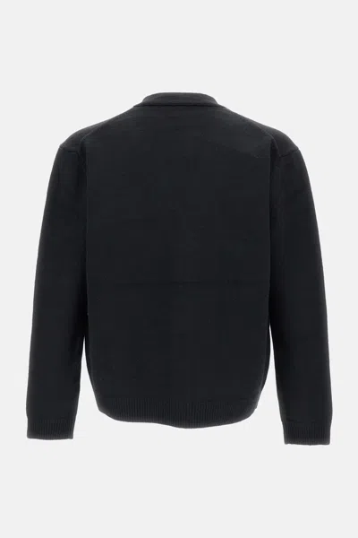 Maison Kitsuné Black Fox Head Cardigan With Buttons Closure In Black