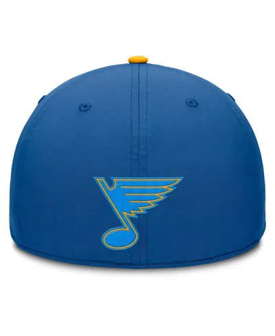 Fanatics Men's Blue/gold St. Louis Blues Authentic Pro Rink Team Code Flex Hat In Blue
