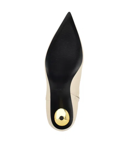 Nine West Women's Hamesa 60mm Leather Ankle Boots In White