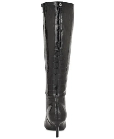 Nine West Kimdee 9x9 Pointed Toe Knee High Boot In Black