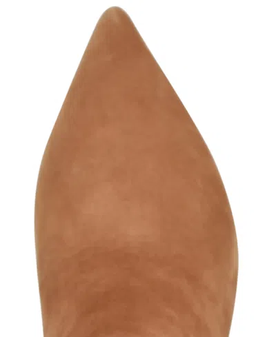 Nine West Womens Kimdee 9x9 Tall Stiletto Dress Boots Regular Wide Calf In Brown