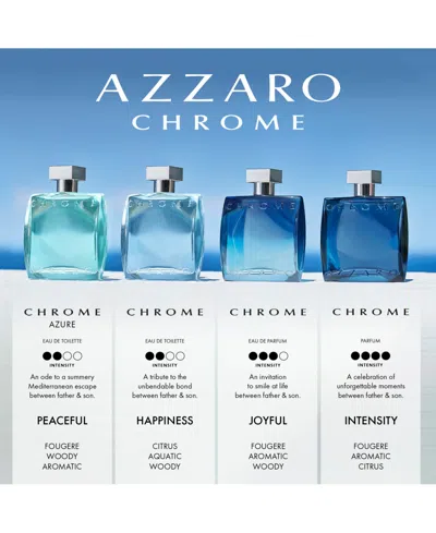 Azzaro Men's 3-pc. Chrome Eau De Toilette Fragrance Set In Transparent