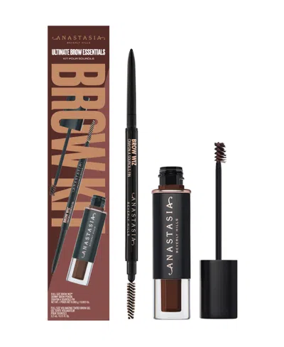 Anastasia Beverly Hills Ultimate Brow Essentials Kit - Dark Brown In Brown