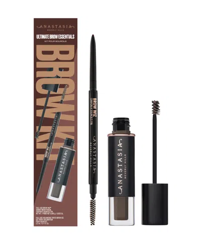 Anastasia Beverly Hills Ultimate Brow Essentials Kit - Dark Brown In Brown