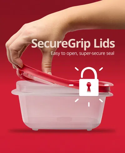 Rubbermaid Easystore Large Food Storage Containers With Lids, 18-pc. Set In Red