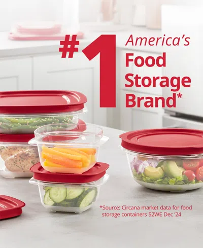 Rubbermaid Easystore Large Food Storage Containers With Lids, 18-pc. Set In Red